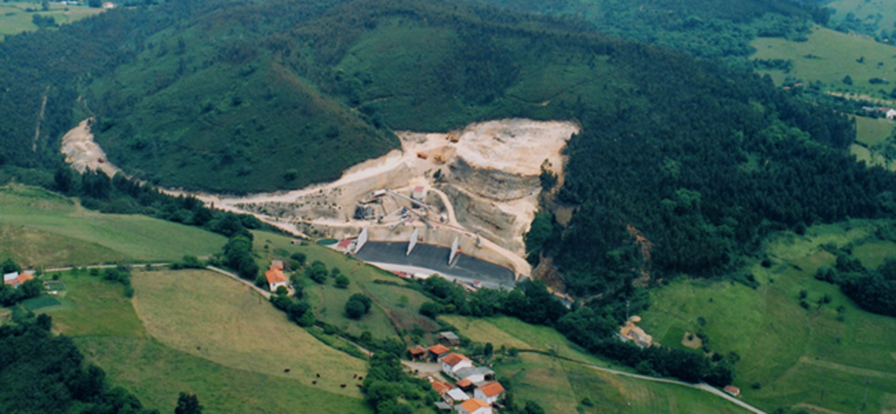 Vista aerea preparacion del inicio de Cantera Solis.