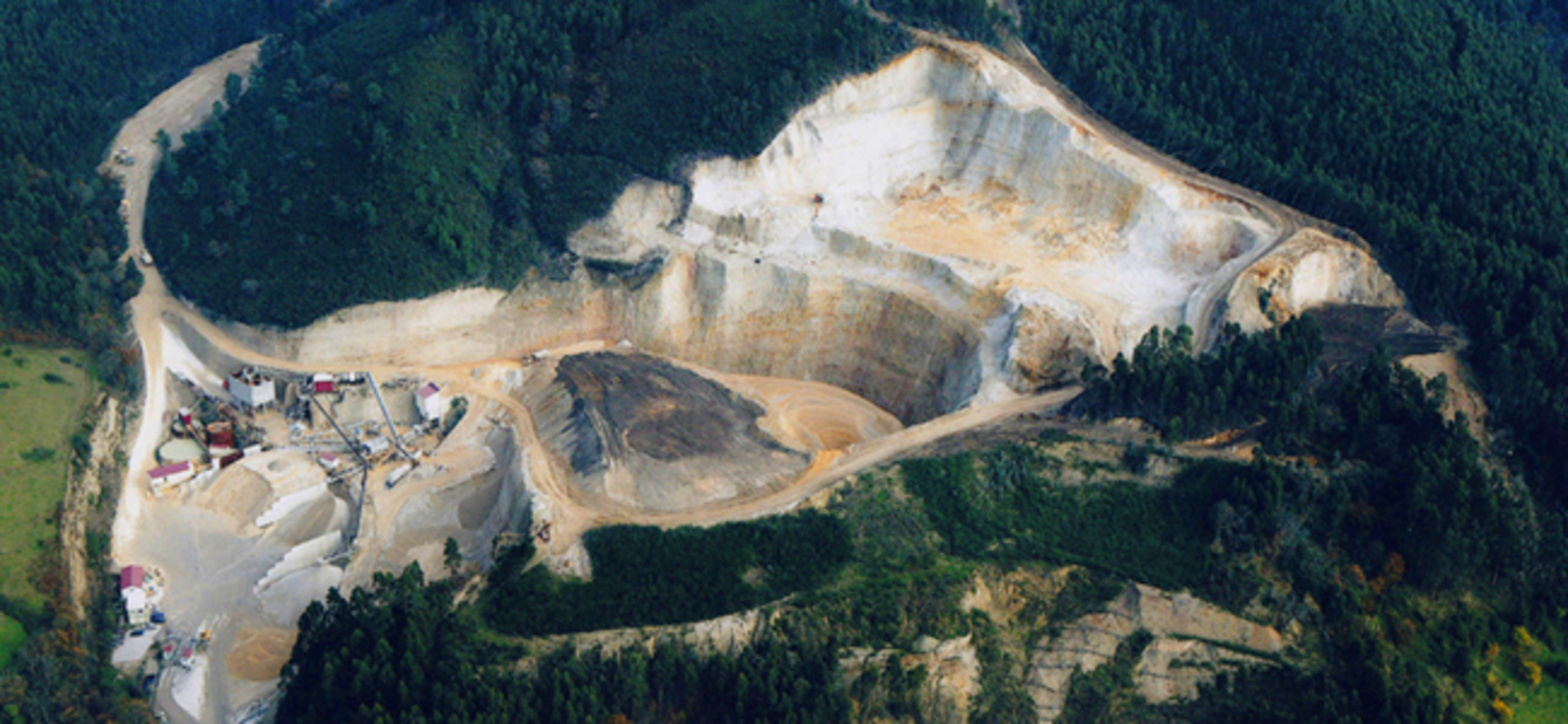 Vista aera de Explotaciones Mineras Solis