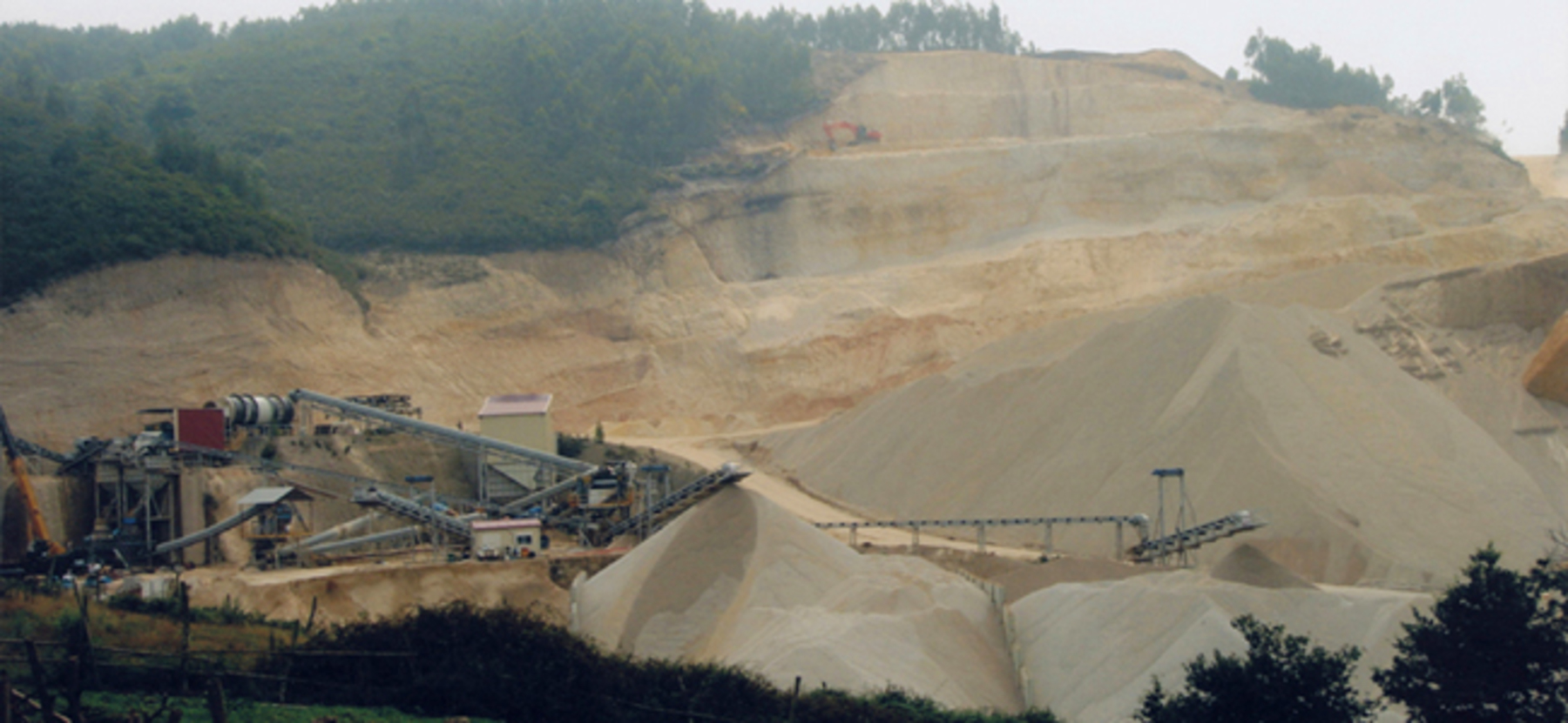 Planta de produccion de aridos silicos