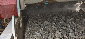 Primera criba clasificacion y lavado del arido siliceo de Cantera Solis